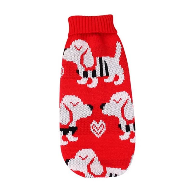 Warm Dog Clothes for Small Medium Dogs Knitted Cat Sweater Pet Clothing for Chihuahua Bulldogs Puppy Costume Coat Winter