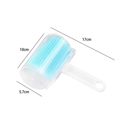 Washable Clothes Hair Sticky Roller Reusable Portable Home Clean Pet Hair Remover Sticky Roller Carpet Bed Sofa Dust Collector