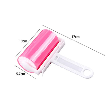 Washable Clothes Hair Sticky Roller Reusable Portable Home Clean Pet Hair Remover Sticky Roller Carpet Bed Sofa Dust Collector