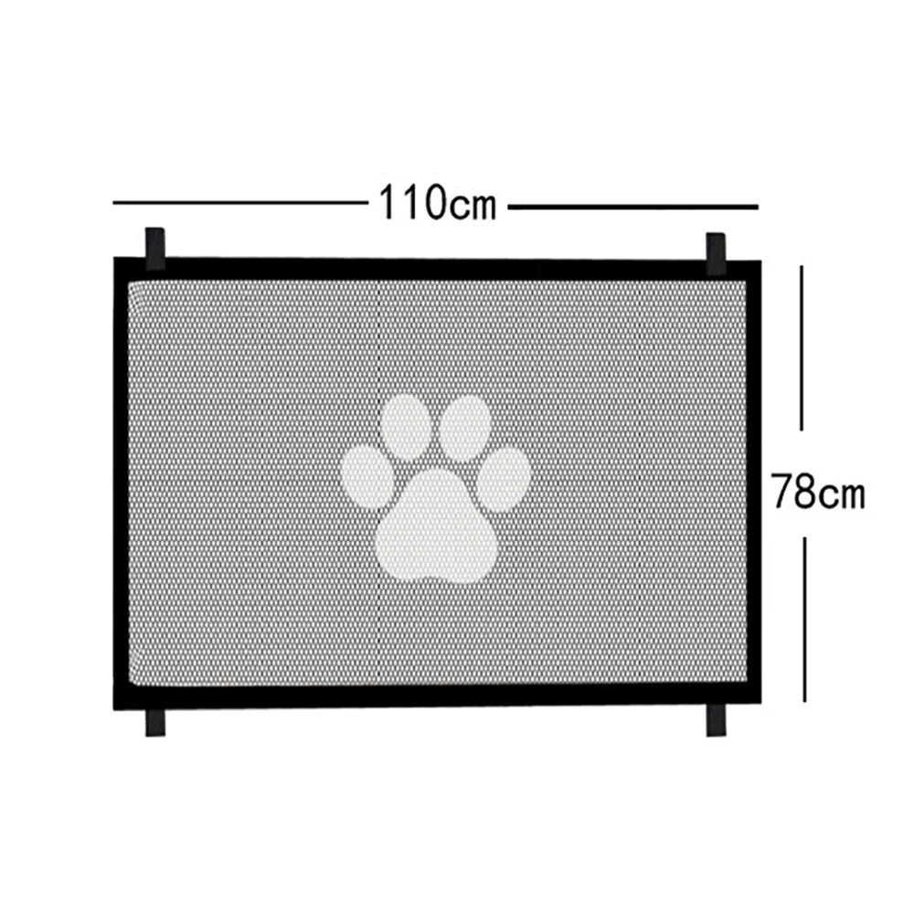 Dog Gate Mesh with 4Pcs Hook Dog Fence for Indoor and Outdoor Safe Pet Dog Gate Safety Enclosure Pet Supplies Dog Safety Fence