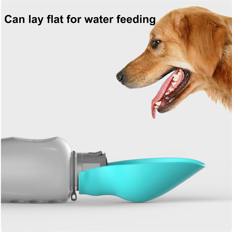 800Ml Dogs Water Bottle Portable High Capacity Leakproof Pet Foldable Drinking Bowl Golden Retriever Outdoor Walking Supplies Pet Products